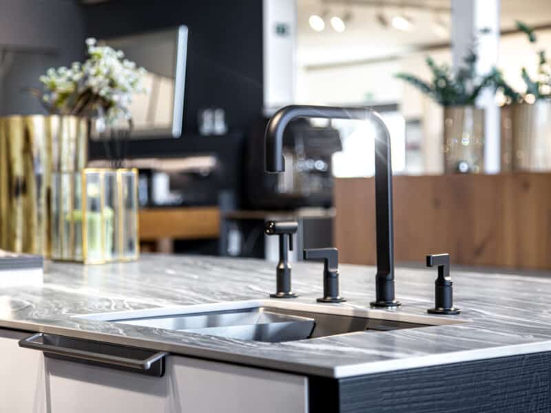 kitchen island with sink