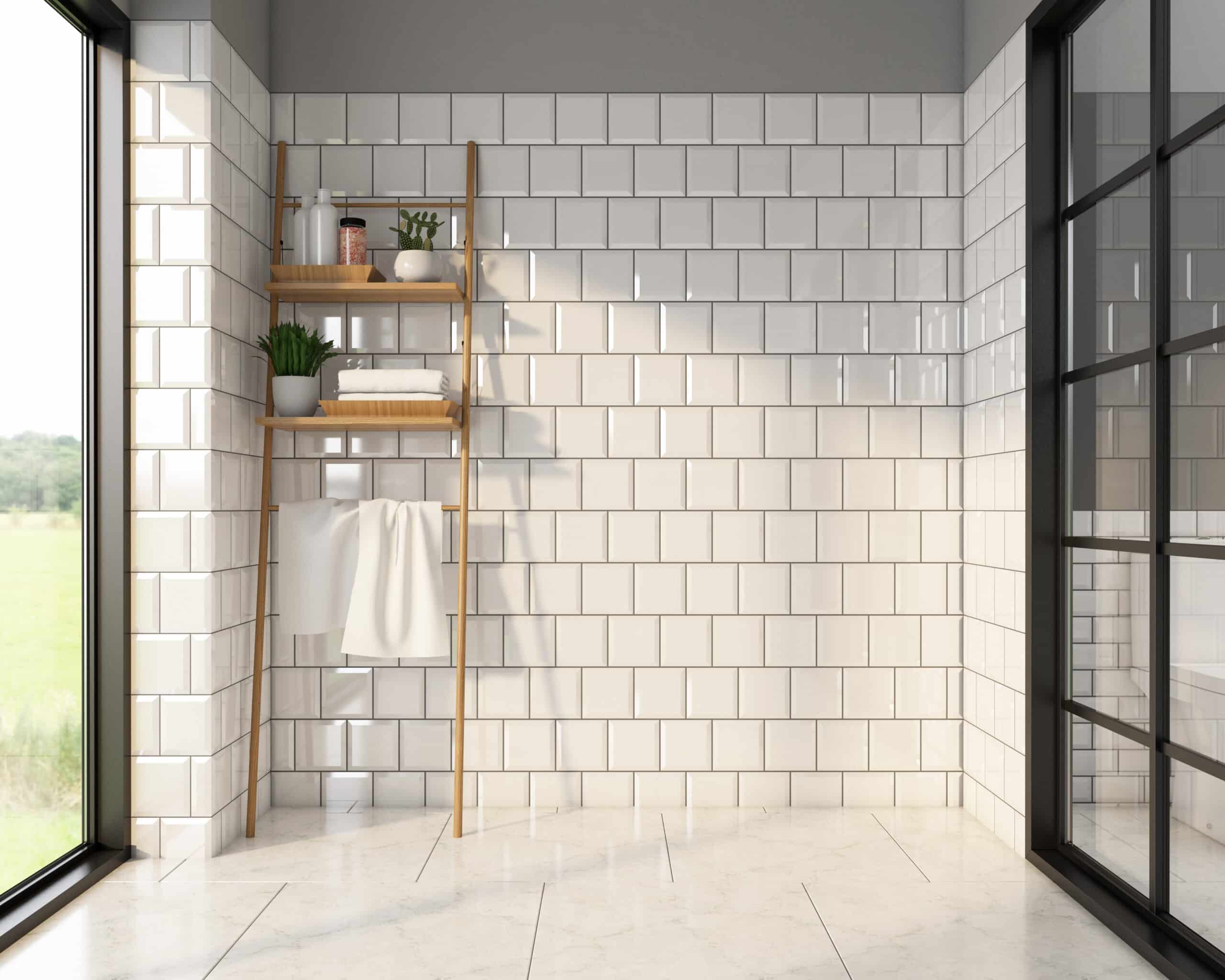 bathrooms with tile backsplash